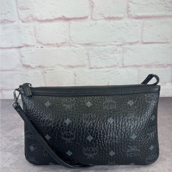 MCM Visetos Small Pochette Shoulder Bag - Picture 2 of 10